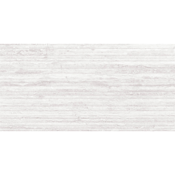 Κεραμικό πλακάκι τοίχου με ματ μαρμάρινη όψη, γκρι απόχρωση και κυματιστό ανάγλυφο σχέδιο από τη σειρά Toscana της KEROS.